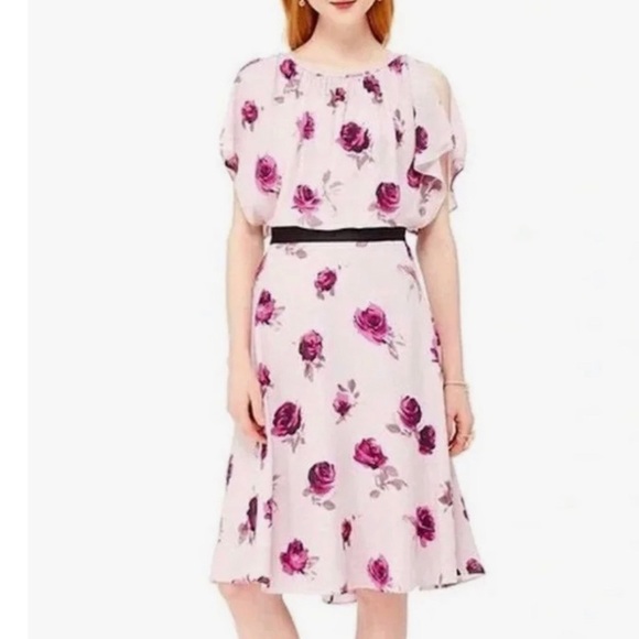 Kate Spade Encore Rose Flutter Dress - Picture 3 of 3
